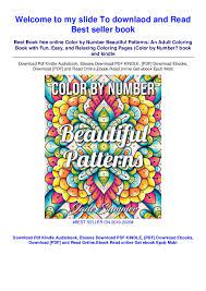 If you've ever paid even a little attention to the appearance of typed letters, you're noticing various fonts. Pdf Color By Number Beautiful Patterns An Adult Coloring Book Wit