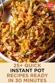 25 Quick Instant Pot Recipes Ready In 30 Minutes Or Less Instant Pot Recipes Recipes Pot Recipes