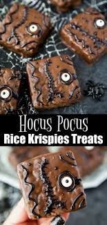 Hocus Pocus Rice Krispies Treats Recipe Halloween Desserts Spooky Halloween Desserts Halloween Food For Party
