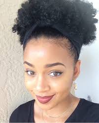 If your hair is short, it's a little harder to gather all of your hair into the headband without anything falling out, and it's also harder to make your hair look voluminous. Short Afro Puff Ponytail Hairpiedes Clip In Wrap Kinky Curly Remy Hair Drawstring Ponytail Hair Extensions 120g Clip In Wig Brushwig Bun Aliexpress
