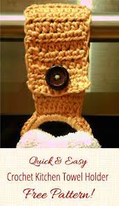Mar 27, 2019 · classic crochet hanging kitchen towel holder made with folded towels and two strands of yarn for extra strength and durability here's a nice pattern for a classic towel topper for the kitchen. Crochet Towel Holder Crochet Towel Crochet Kitchen Towels Crochet Kitchen
