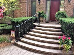 Understand that wooden porches are made of planks or boards, while concrete porches are made of one continuous slab. Traditional Wrought Iron Porch Railing Great Lakes Metal Fabrication