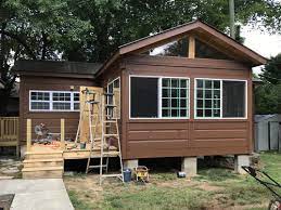 'garage' derives from the french word, garer, meaning shelter. Adding An Addition To A Tiny Log Cabin Project Small House