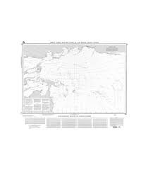 Nga Chart 56 Great Circle Sailing Chart Of The North Pacific Ocean