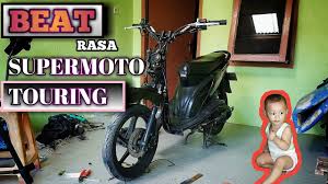 Beat Karbu Rasa Beat Street Pakai Stang Fatbar Protaper Trondol Supermoto Touring Cross Trail Youtube