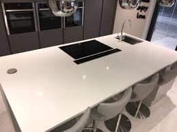 This is a manufactured stone that comes in a nearly endless array of colors and patterns, which gives you a lot of design versatility. White Glitter Quartz Mister Marble