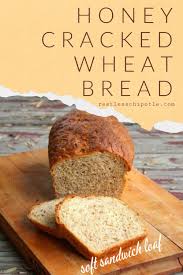 Whole Wheat Bread Recipe Honey Cracked Wheat Recipe Wheat Bread Recipe Bread Wheat Sandwich Bread Recipe