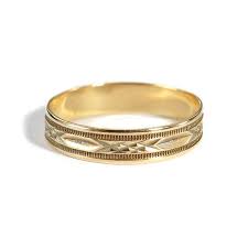 Art Deco Ring 10k Gold Mens Wedding Band Ring Engraved Art Etsy Rings Mens Wedding Bands Mens Gold Wedding Band Mens Engraved Wedding Bands