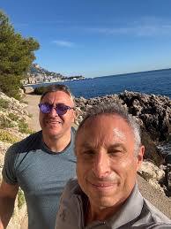 Working out with my sports coach Frederic Pfeferberg at the magnificent and  picturesque south of France