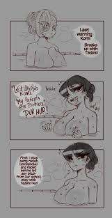 saltyxodium, kawai rami, komi shouko, komi-san wa komyushou desu,  absurdres, highres, 2girls, alternate breast size, bath, blush, breasts,  cleavage, collarbone, completely nude, english text, eyes visible through  hair, floating breasts, greyscale, hair