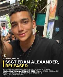 Edan Alexander from Tenafly NJ is HOME! ❤️🫶🏻