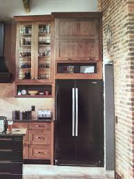 Our Kraftmaid Hayward Rustic Alder In Husk Soon To Be Looking Kitchen Rustic Pantry Cabinets Rustic Pantry Kitchen Pantry Design