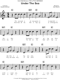 Under the sea won an oscar for best original song. Under The Sea From The Little Mermaid Sheet Music For Beginners In C Major Download Print Sku Mn0129239