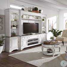 Magnolia Manor Antique White Door Chest Entertainment Wall Units Liberty Furniture Living Room Entertainment