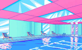 Electric Summer Pixel Art Vaporwave Art Vaporwave
