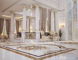 In design the exterior design of glam villa design in sharjah follows symmetry and proportion that characterizes classical and neoclassical designs giving an elegant visuals. Main Entrance Hall Design For A Private Villa At Doha Qatar Hall Design Contemporary House Design Entrance Hall Design