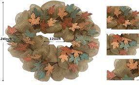 I stumbled across the storm collar at lowes. Amazon Com H Huashen Fall Rustic Metal Maple Leaf Wreath Farmhouse Harvest Decor On Grapevine With Mesh For Front Door Wall Window 24inch Kitchen Dining