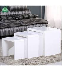 By temple & webster $399.00 (191) sale. Voilamart 3 Stackable Nesting Tables Set With High Gloss Side Espresso Coffee Bed Sofa Snack End Tables For Living Room Furniture Glossy White China Nesting Tables Set Sofa Snack End