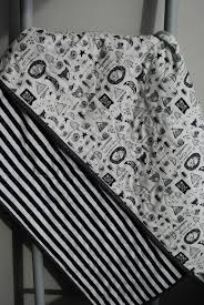 Black And White Baby Blanket 100 Cotton Baby Blanket Black And White Adventure Newborn Baby Quilt Black And White Stripes Bear Baby Shower Gift Baby Boy Blanket Cotton Baby Blankets Baby Boy Blankets Baby Quilts