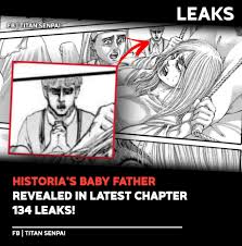 Cuz hes a shady mo'fo ya nah. Titan Senpai Leaks Historia S Baby Daddy Revealed In Latest Chapter Some Manga Fans Believe That Farmer Kun Is The Father As Can Be Seen In The Panel Of The Latest Chapter