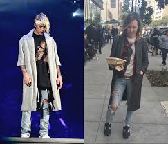 There are 59 kurt cobain dress for sale on etsy, and they cost nz$74.06 on average. I Dressed Like Justin Bieber For Five Days And This Is What Happened Hellogiggles