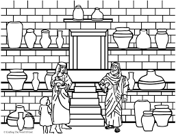Birds feed elijah coloring page. Elisha And The Jar Of Oil Coloring Page Jpg 800 609 Pixels Bible Crafts Preschool Sunday School Coloring Pages Bible Crafts