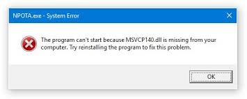 Berikut ini adalah cara mengatasi perut kekenyangan: Solved Cara Mengatasi Msvcp140 Dll Is Missing Error Evanazka