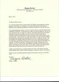 Letter Of Recommendation From Special Education Teacher From Megan De Teacher Letter Of Recommendation Letter To Teacher Reference Letter
