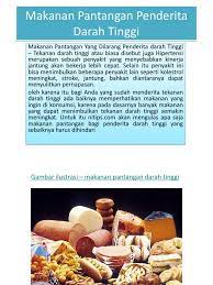 Tekanan darah tinggi akan diketahui setelah diukur dengan alat yang disebut dengan tensimeter. Ppt Makanan Pantangan Penderita Darah Tinggi
