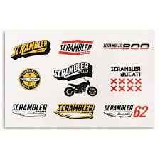 Scrambler Lifestyle Logo Stickers 987691868 Ducati Scrambler Logo Sticker Scrambler