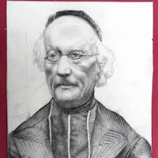 DESSIN PORTRAIT DUPONT des loges eveque de metz XIX siecle crayon signé EUR  26,00