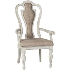 Antique White Upholstered Dining Arm Chair Magnolia Manor Rc Willey Furniture Store Furniture Upholstered Chairs Traditional Furniture