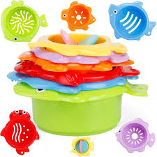 Baby stack cups stacking nesting educational toddlers toy bathtub toys with animal shape for indoor outdoor and beach fun multi colors. 6pcs Set Stack Cup Baby Bath Toy Kidae