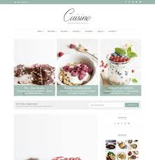 Cuisine Blog Recipe Theme Food Themes Food Blog Blog Themes Wordpress