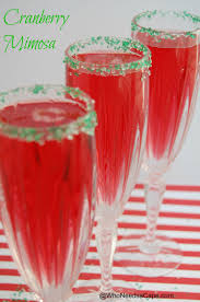 4 ounce dry sparkling wine 1. Cranberry Mimosa