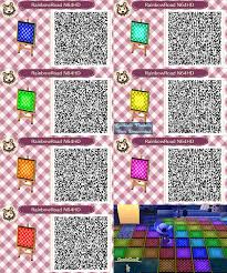 Rainbow Roads Acnl Qr Code Animal Crossing 3ds Animal Mural Qr Codes Animal Crossing
