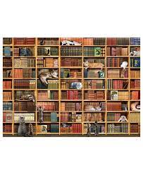 Aaron williams doesn't fit the typical demographic of an avid jigsaw puzzler. Cobble Hill The Cat Library 1000 Piece Jigsaw Puzzle Reviews Home Macy S Cat Jigsaw Puzzle Jigsaw Puzzles Puzzle