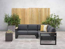The idea to use cobbles as a weed suppressant makes gardening very low maintenance. Salamanca Outdoor Lounge Corner Sofa Collection Garden Furniture Garden Sofa Sets And Lounging New Outdoor Furniture Collection 2021 Garden Furniture Barbecues Outdoor Ie