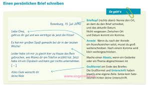 Personlichen Brief Schreiben Personlichen Brief Schreiben Briefe Schreiben Brief Deutsch