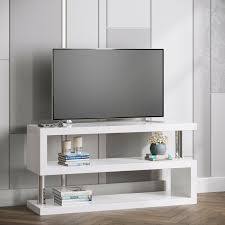 Jaylene entertainment unit for tvs up to 75 wade logan colour: High Gloss Tv Stand Sideboard S Shape Miami Charisma Shelving Unit Ebay