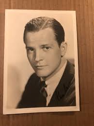 Alan Baxter Very Rare Very Early Original Autographed Photo 30s Saboteur  Thin