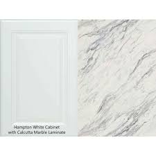 Belanger has been making countertops since 1965 and has grown to become the leader in the post formed decorative laminate countertop industry. Hampton Bay 8 Ft White Laminate Countertop Kit With Full Wrap Ogee Edge In Calcutta Marble 12337kt08n4925 The Home Depot