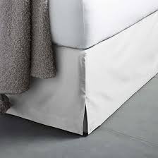 400 Thread Count Organic Sateen Bed Skirt Bedskirt West Elm Bedding Belgian Linen Bedding