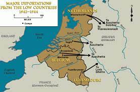 Adapted from a sign at the memorial site. Westerbork Animated Map Map Holocaust Encyclopedia