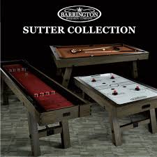 Barrington 7 Sutter Collection Air Hockey Table Rustic Furniture Brown Walmart Com Walmart Com In 2020 Furniture Styles Rustic Furniture Shuffleboard Table