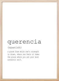 Definition Print Art Definition Quotes Home Printable Large Printable Querencia Definition Family Wall Art Definition Quotes Weird Words One Word Quotes