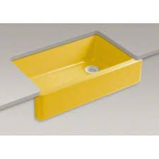home architec ideas: yellow kitchen sink