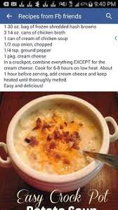 Easy Crock Pot Potato Soup With Hashbrowns Crock Pot Potatoes Potato Soup Crock Pot Potato Soup Crock Pot Easy