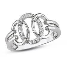 Zales Clearance Love This Black White Diamond Ring White Diamond Ring Circle Diamond
