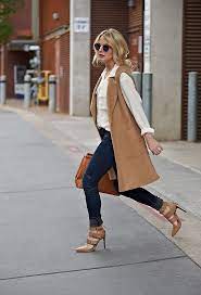 How To Wear Long Sleeveless Coat Or Vest Sleeveless Coat Outfit Sleeveless Blazer Outfit Vest Outfits For Women